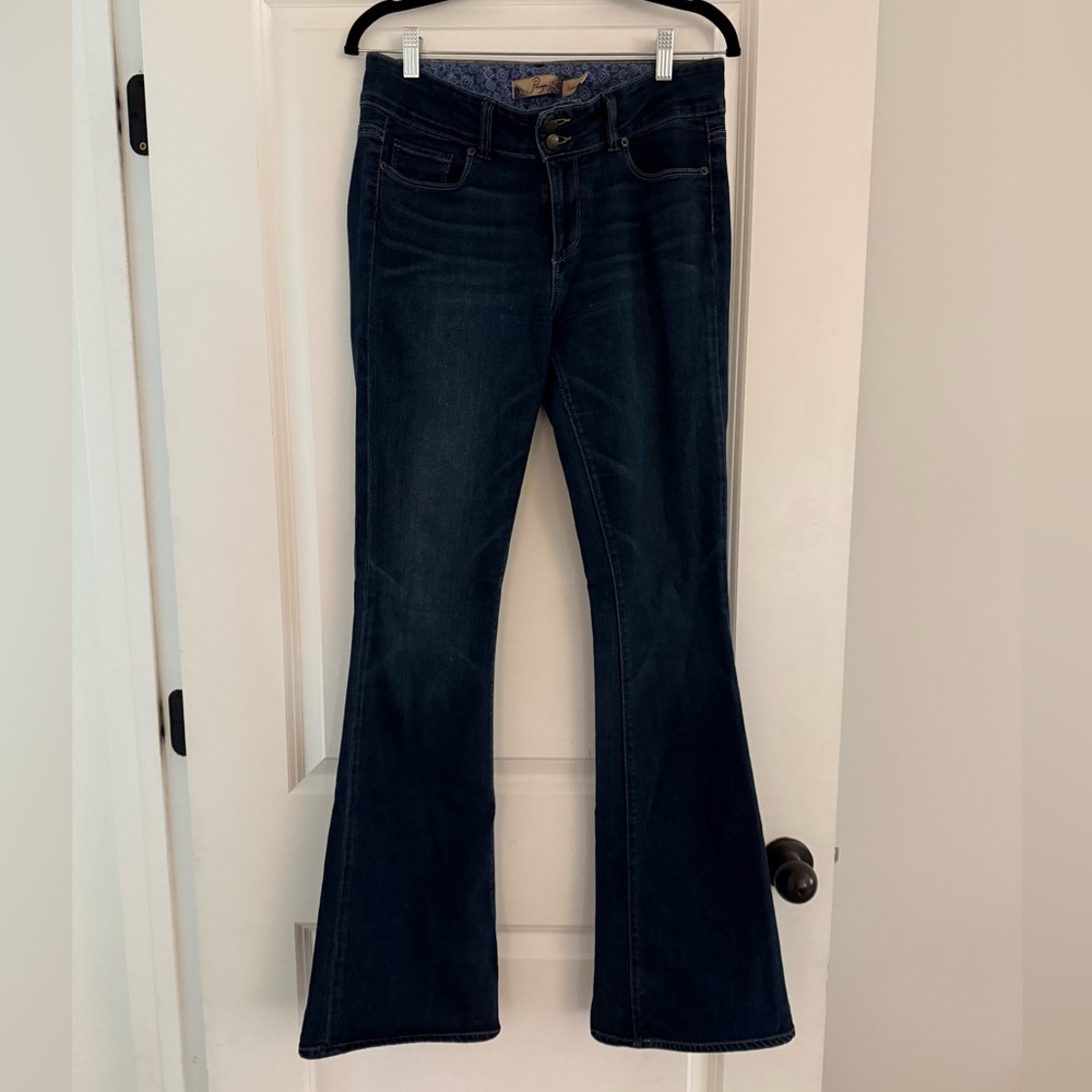 PAIGE Dark Blue Flare Jeans